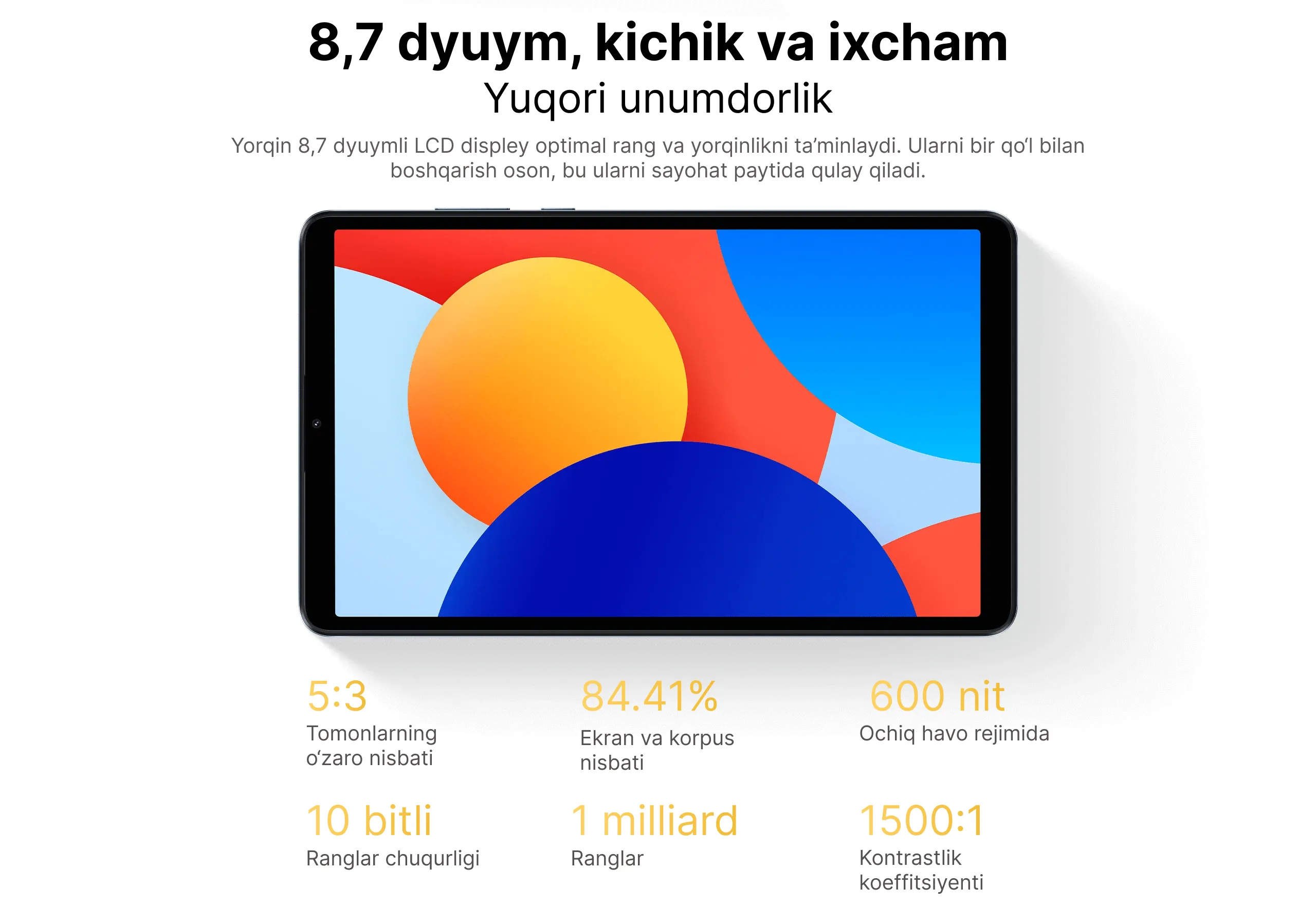 Planshet Xiaomi Redmi Pad SE 8.7 4/64GB Gray
